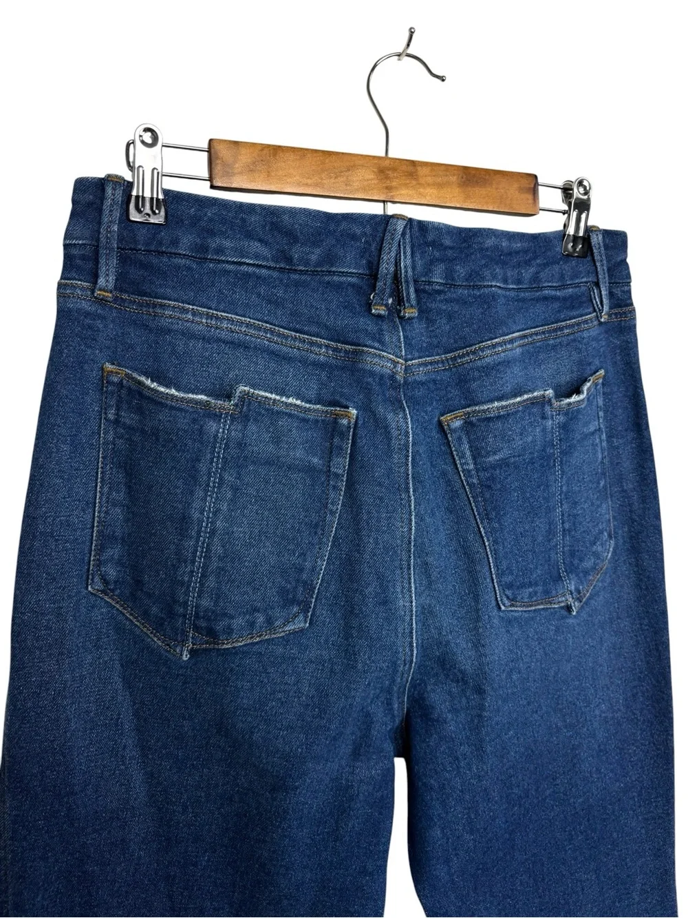 Good American Good Curve Split Pocket High Rise Straight Jeans Size 10 / 30